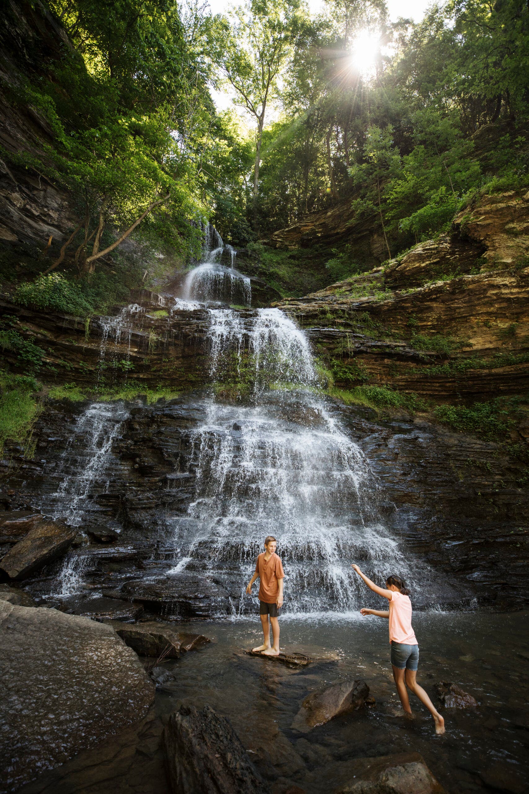 Cathedral Falls is right along the Capitol Circle route.