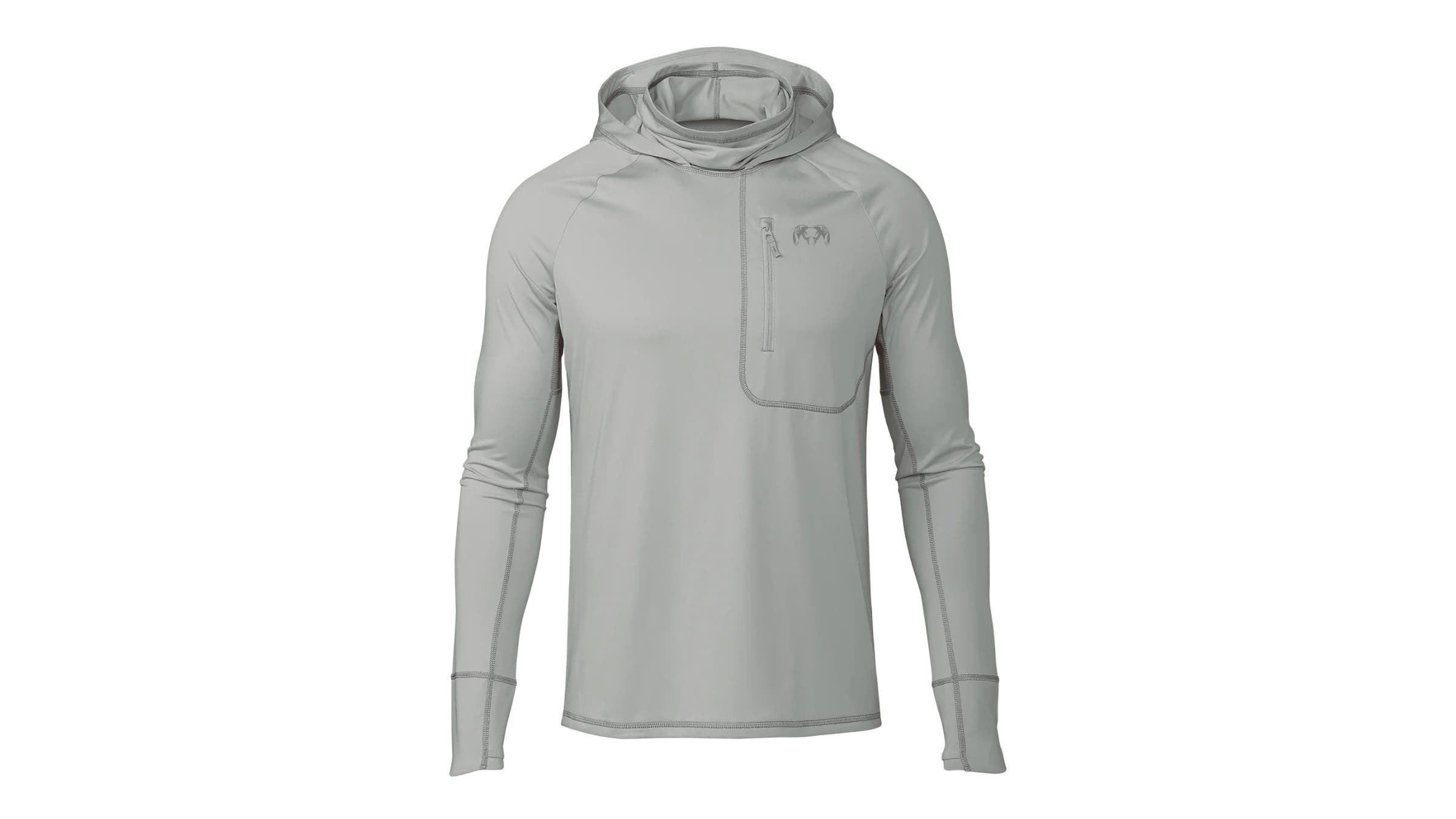KUIU Gila LS hoodie on white background
