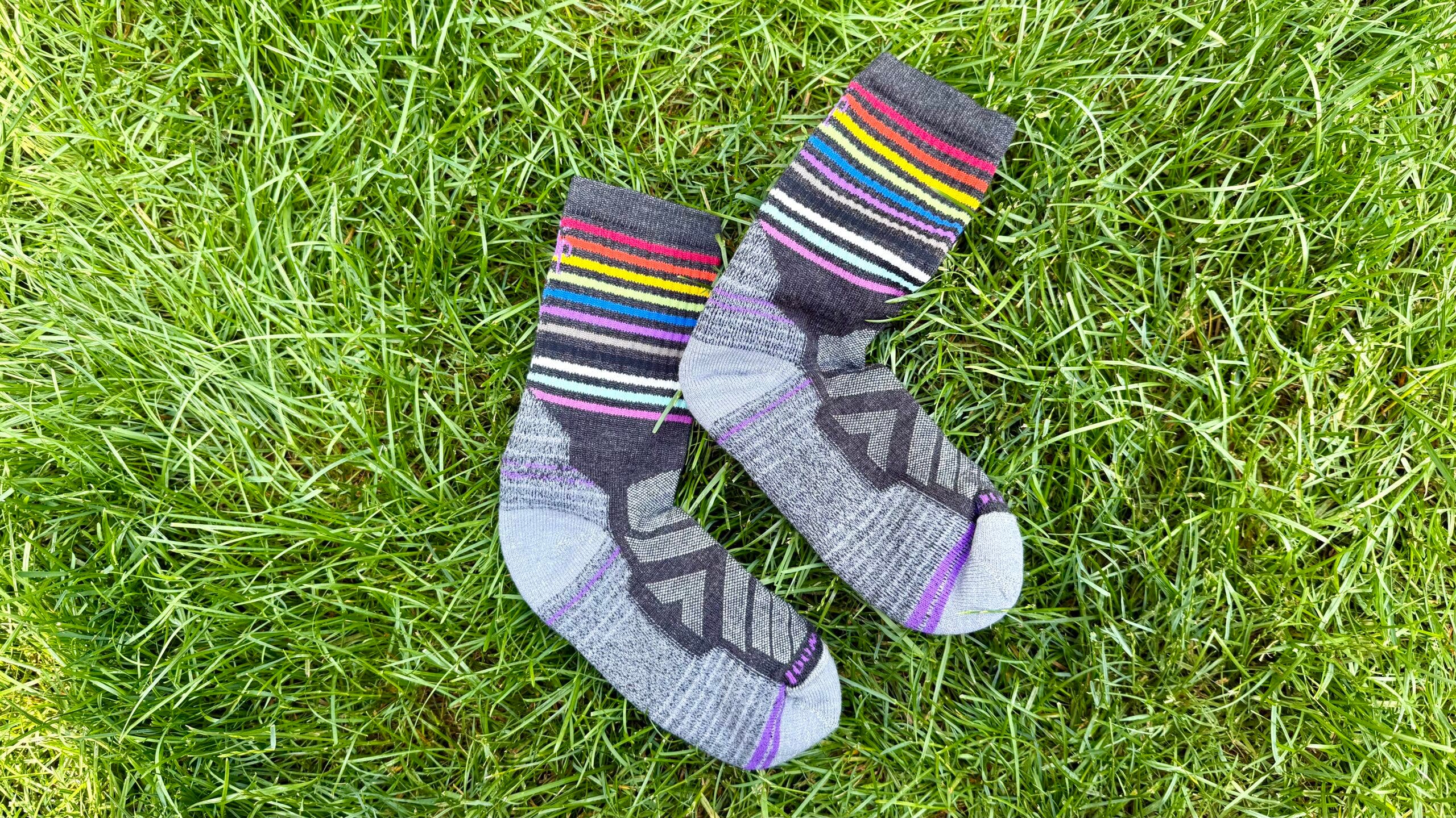Smartwool hike rainbow Pride Month socks
