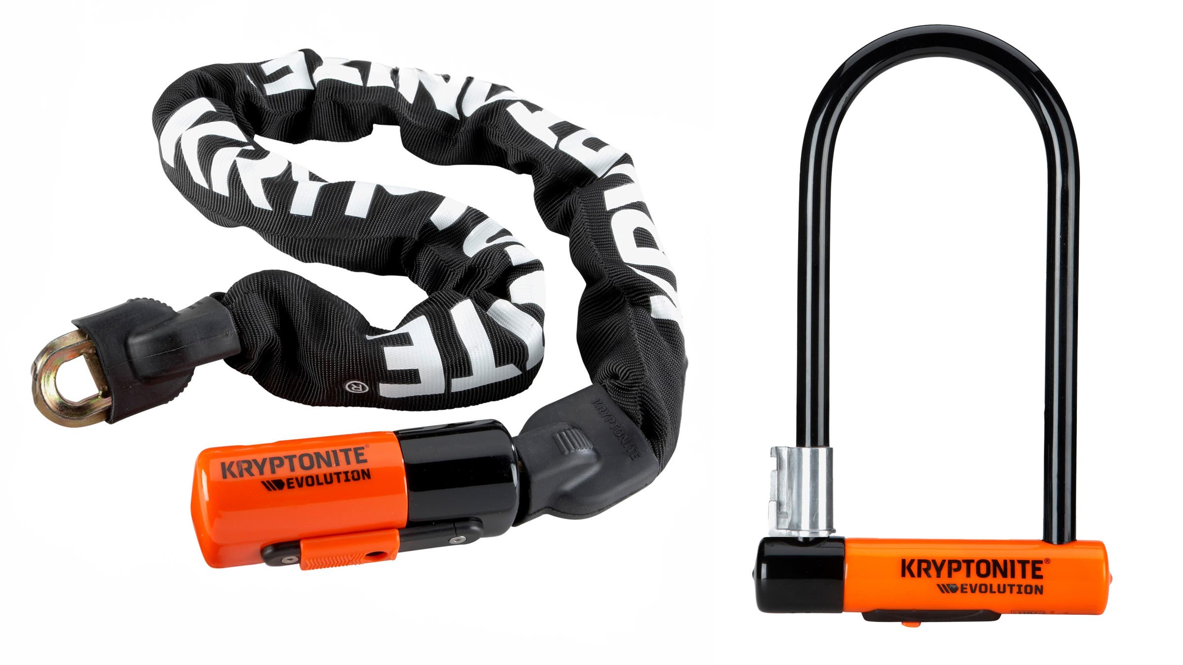 Kryptonite U-lock and chain lock