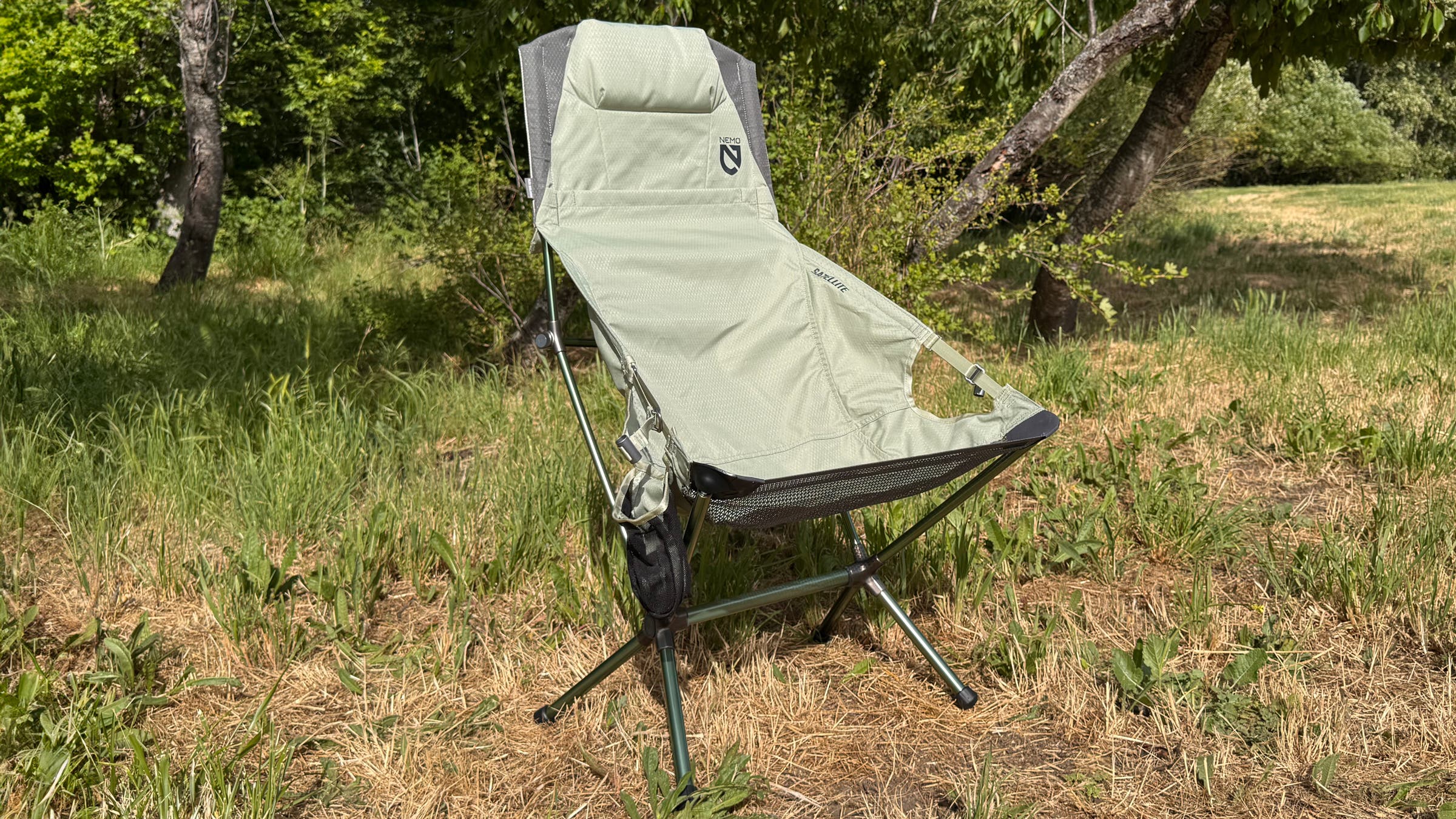 NEMO Satellite Reclining Camp Chair in the outdoors