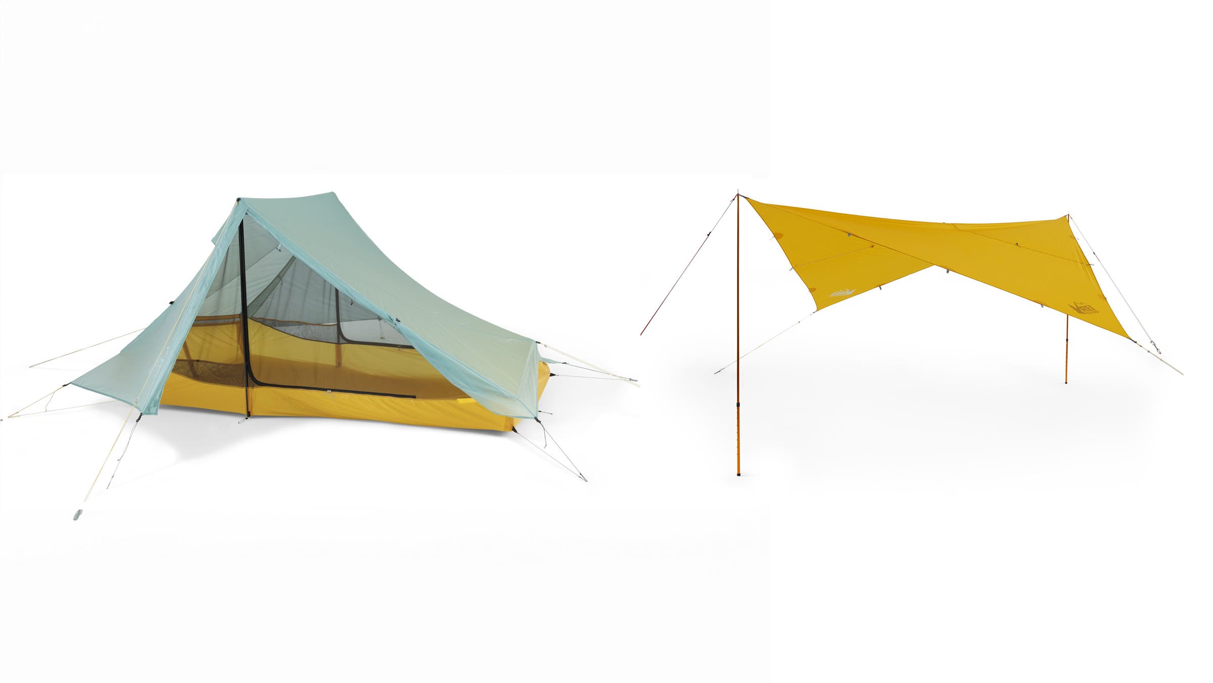 REI Flash Air 2P tent and REI Flash Air Tarp.
