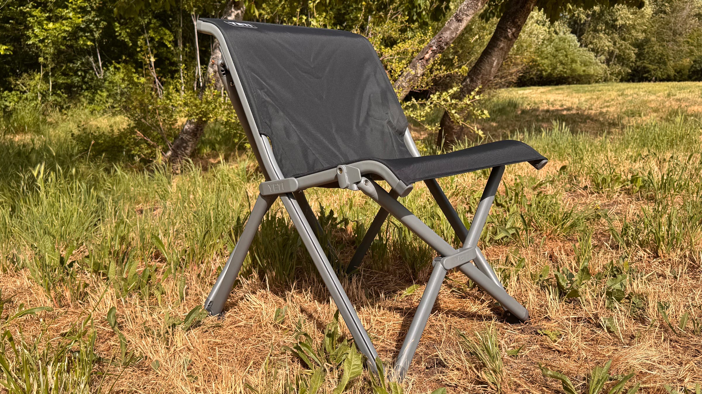 Yeti Trailhead Field Chair in the outdoors