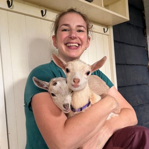 The author at Blue Sky Farms