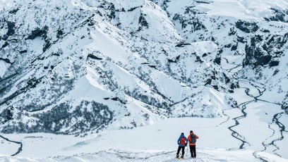 Snowshoe to a frozen summit in Þórsmörk Valley