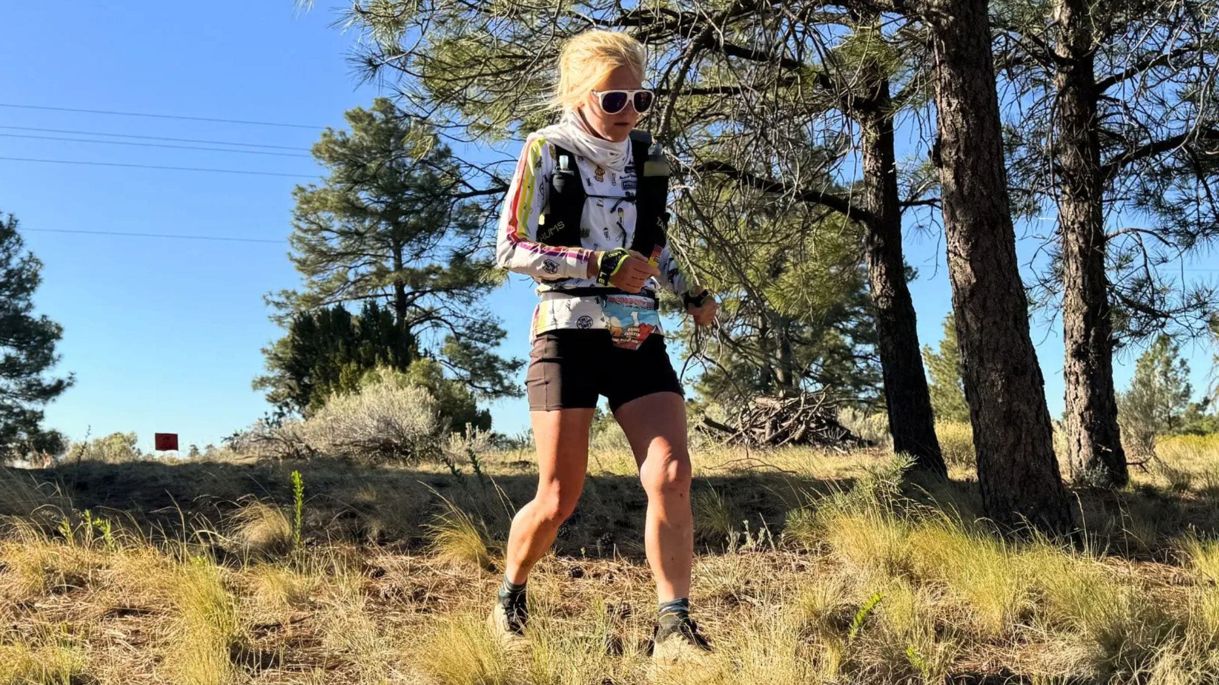Rachel Entrekin at mile 234.9 of this year's Cocodona 250