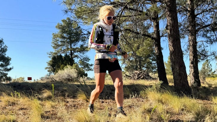 Rachel Entrekin at mile 234.9 of this year's Cocodona 250