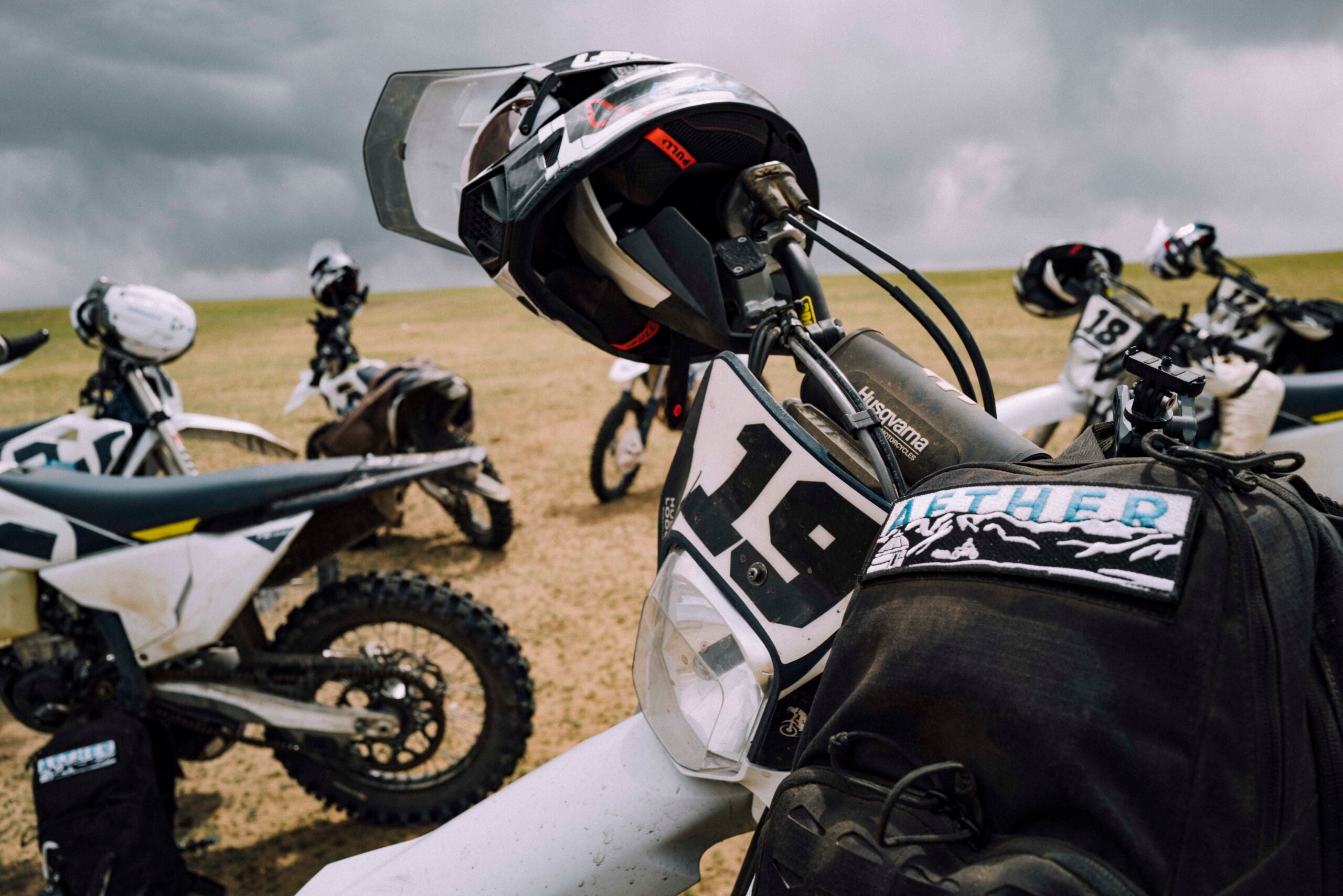 The group was prepared for any conditions with Aether Apparel’s new motorcycle collection.