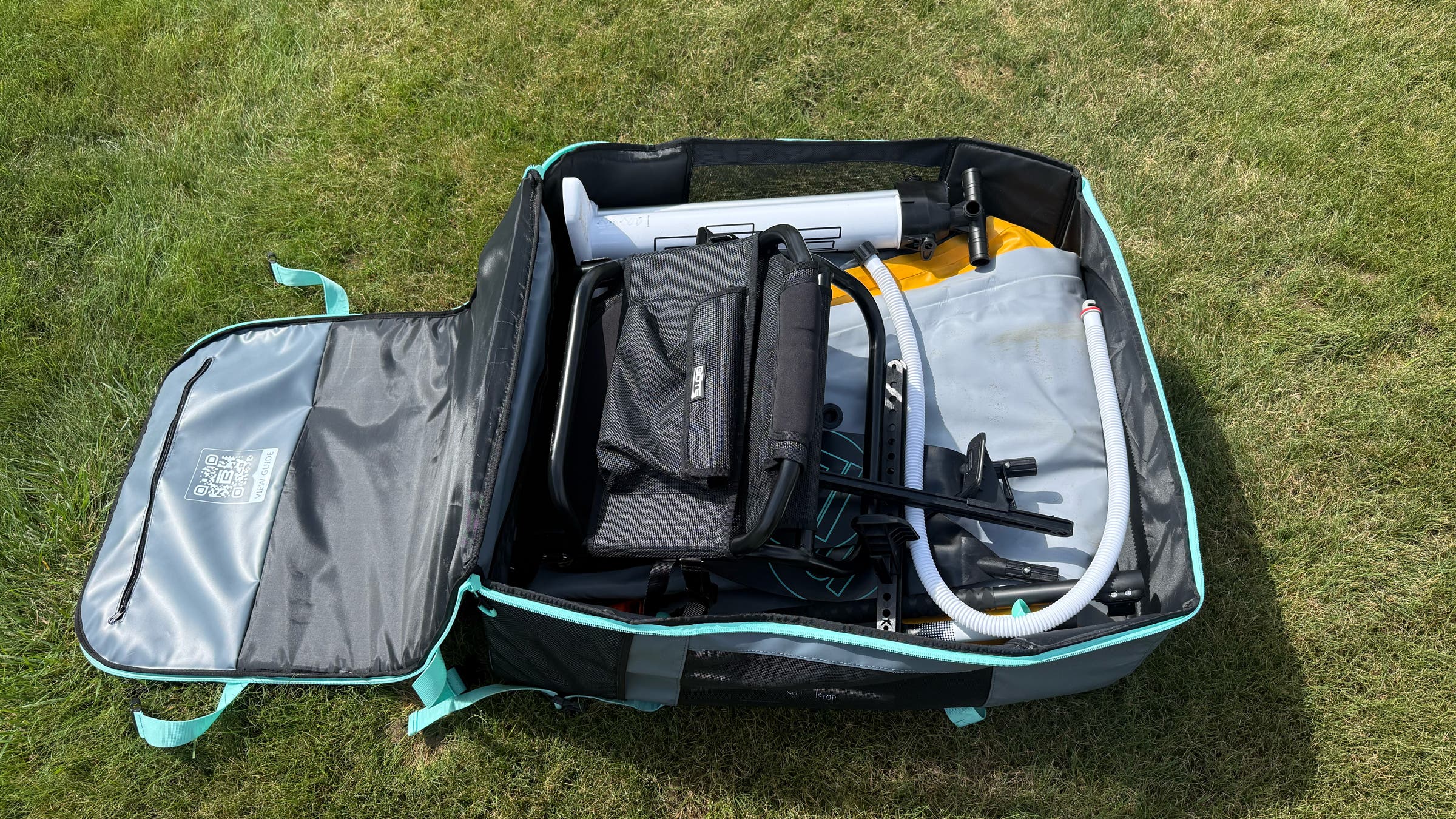Bote Argo Aero packed in bag