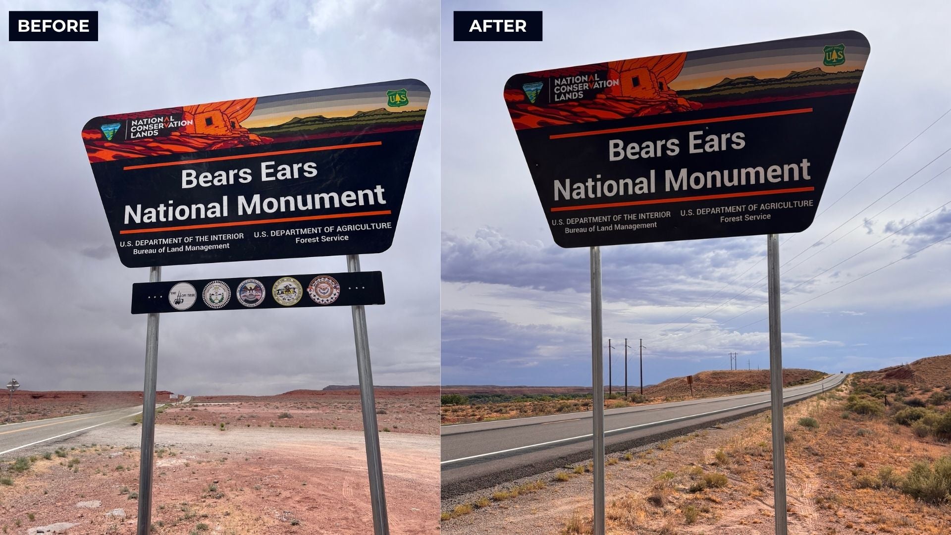 The Bears Ears Commission Was Disbanded. Now, Tribal Seals Are Disappearing from Monument Signs.