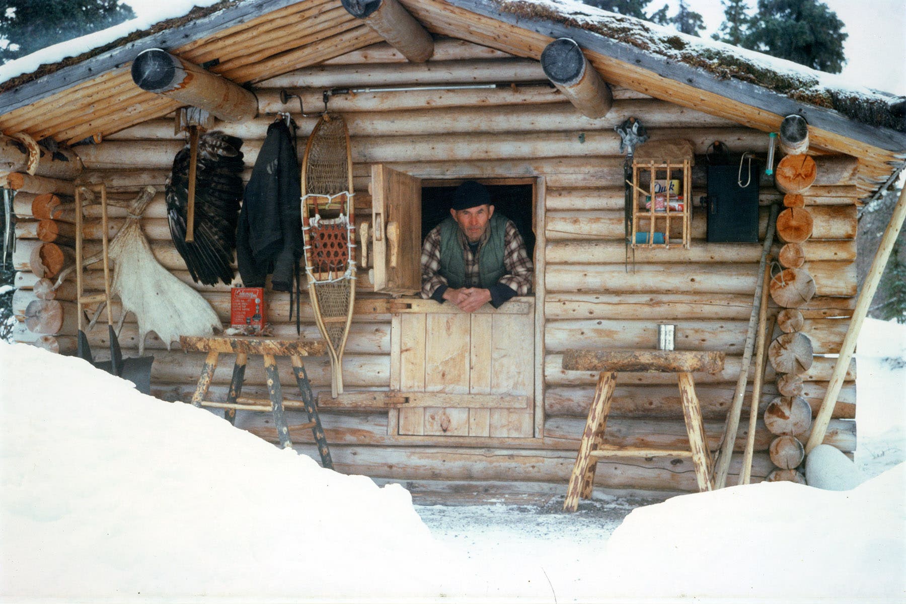 Richard "Dick" Proenneke's iconic cabin in Lake Clark National Park and Preserve, Alaska.
