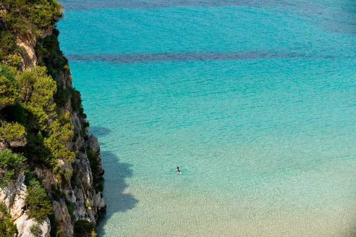 Voidokilia beach in the Peloponnese