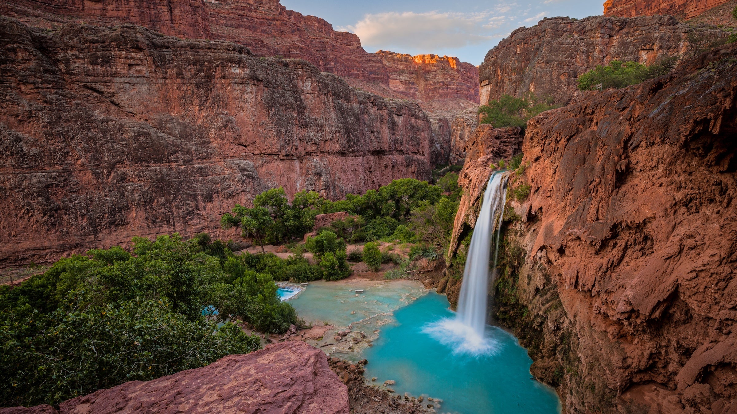 Havasu Falls before sunset