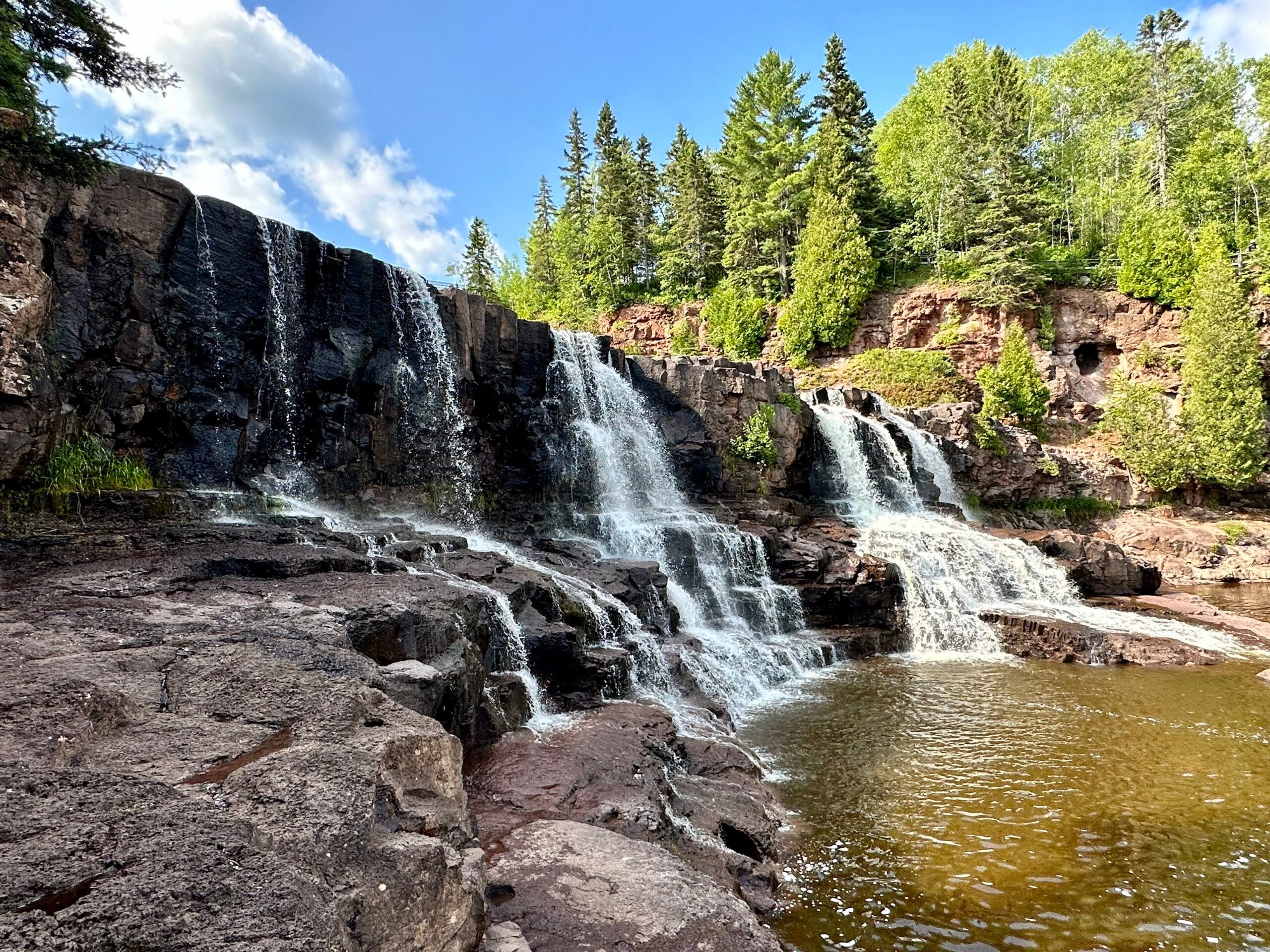 Gooseberry Falls State Park is a state park of Minnesota, United States, on the North Shore of Lake Superior.