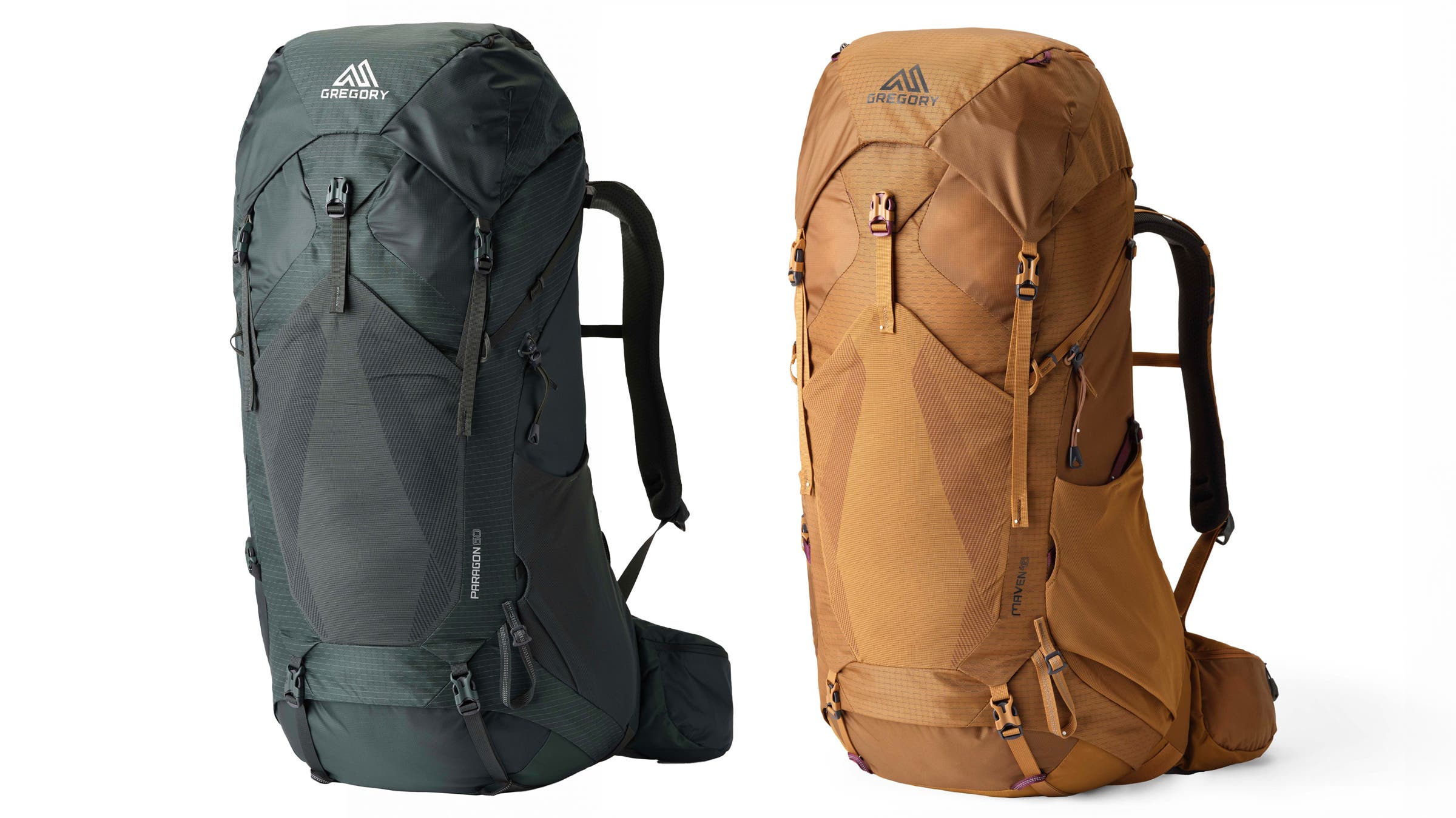 Gregory Paragon and Gregory Maven backpacking backpacks