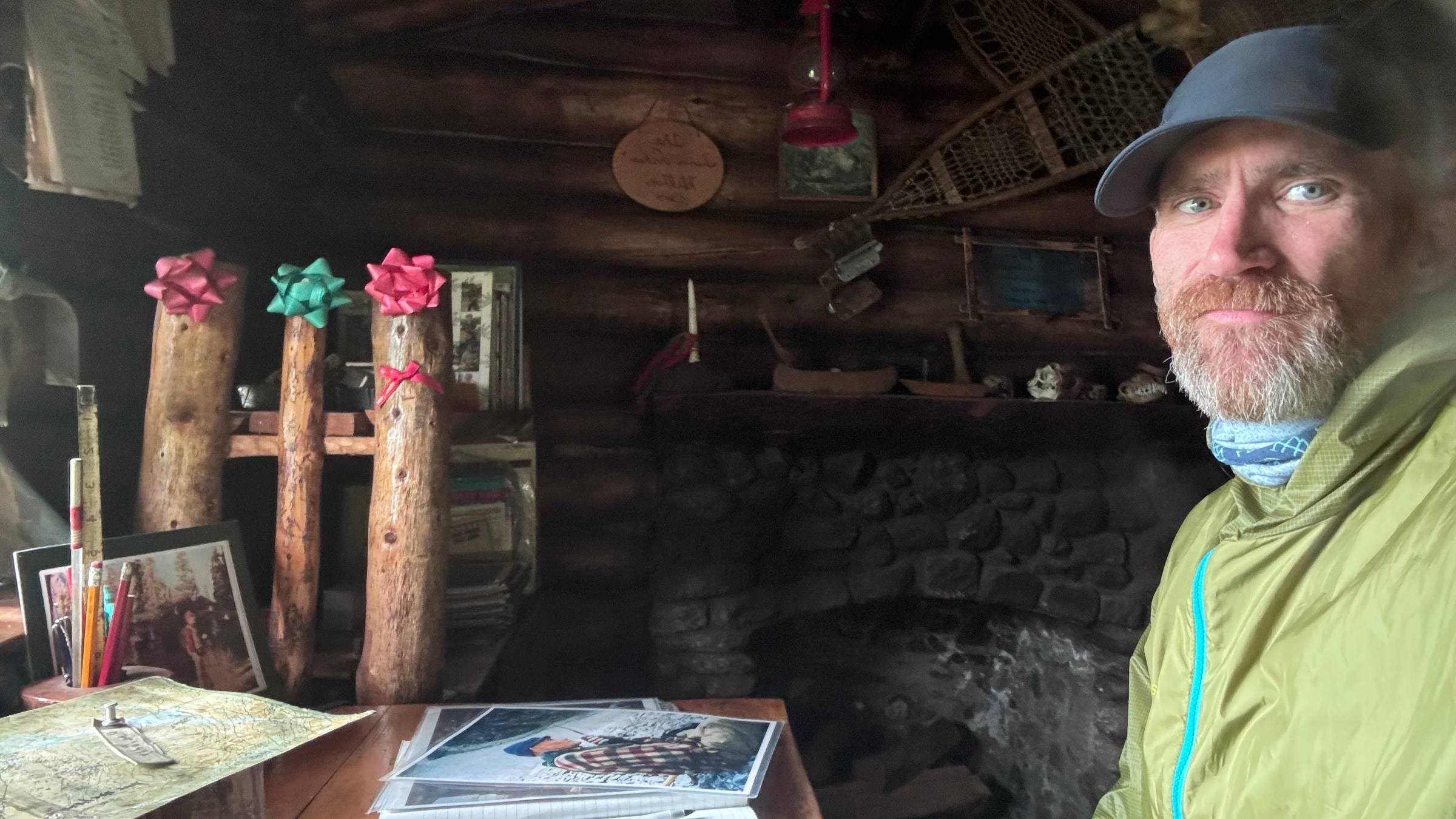 Inside Richard Proenneke's cabin