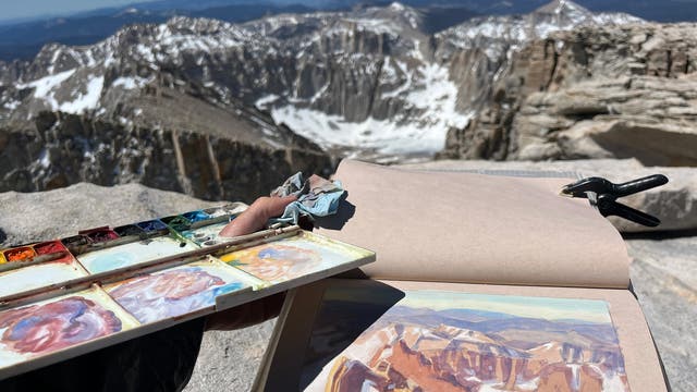 Hike, Paint, Sleep: What It’s Like to Be an Artist on the Pacific Crest Trail
