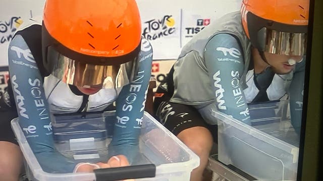 A Tour de France Team Unveiled a Hilariously Low-Tech Method for Cooling Off
