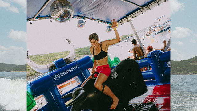 I Rode a Mechanical Bull on a Floating Rodeo—and It Was Every Bit as Wild as It Sounds