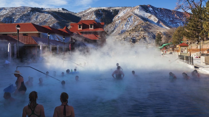 Glenwood Hot Springs, winter
