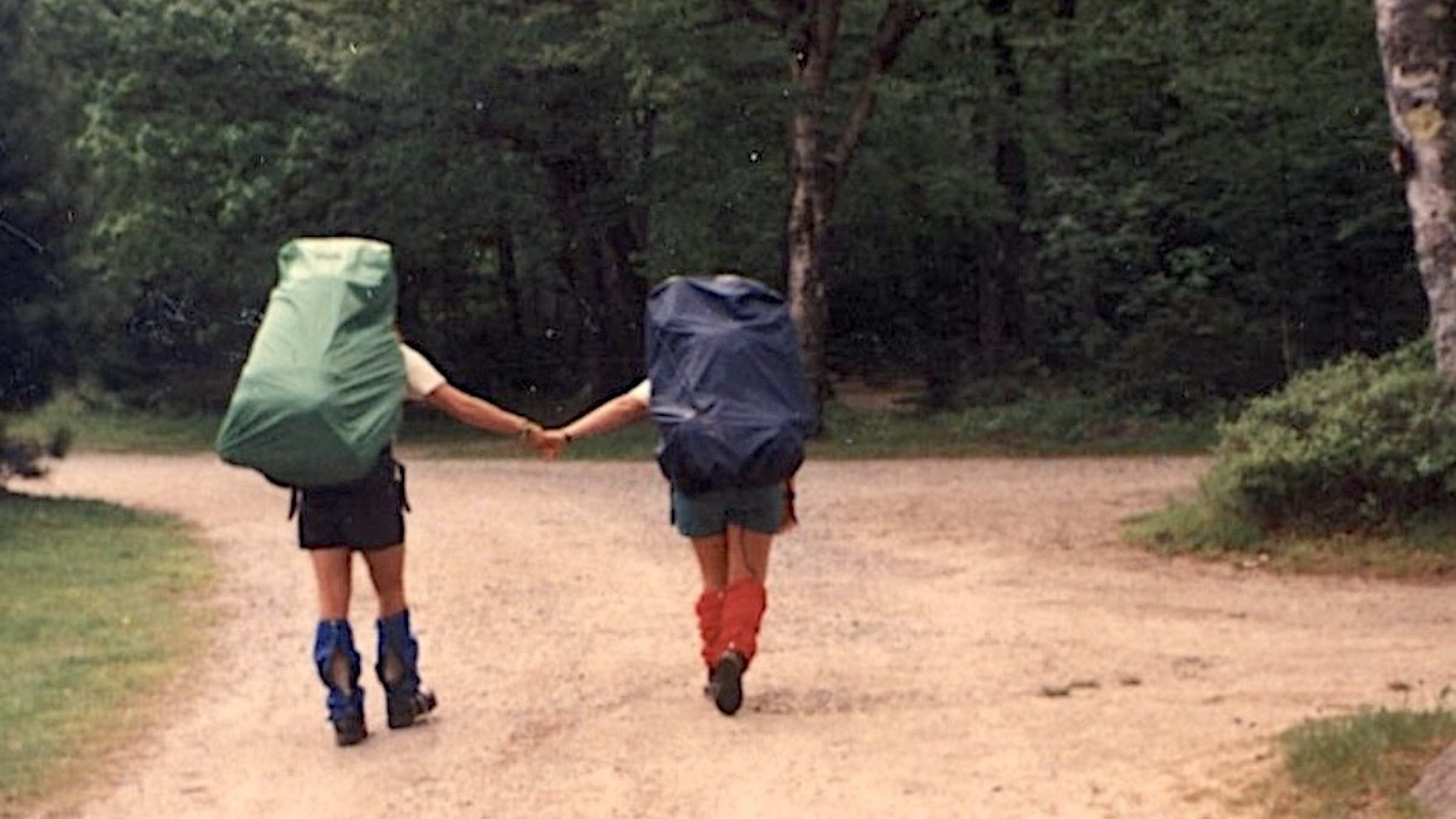 Molly and Geoff leave the Katahdin Stream Campground, bound for a slow, painful trek through Maine’s Hundred-Mile Wilderness.