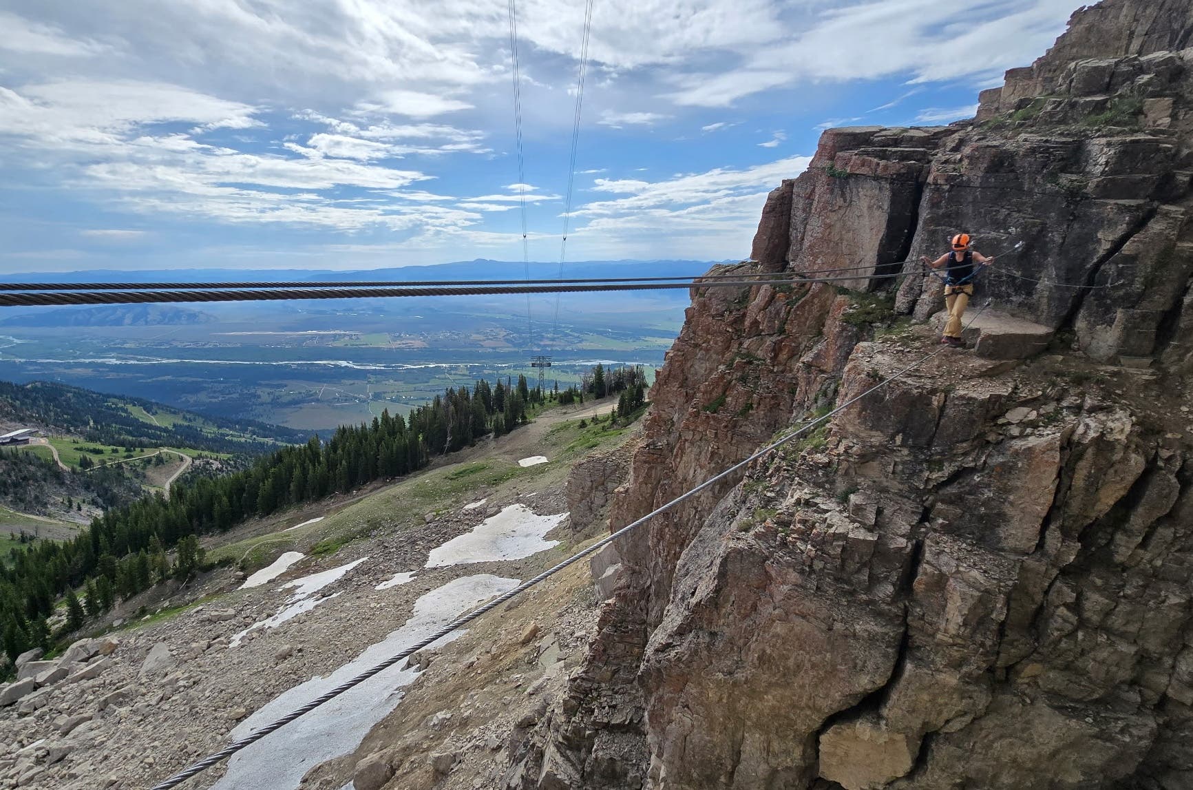Jackson Hole’s New Corbet’s Couloir Via Ferrata Just Opened. Here’s What It’s Like.