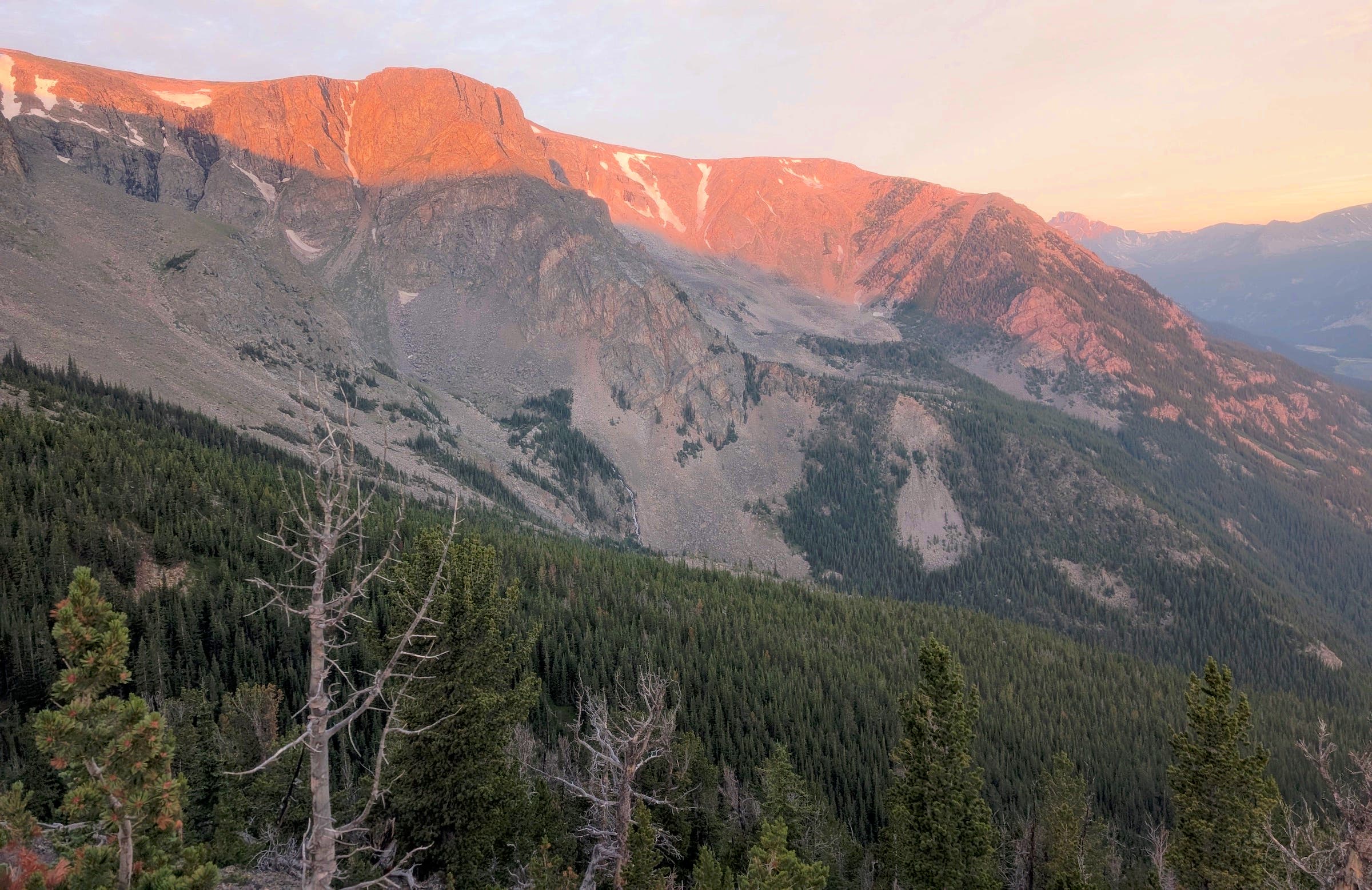 Hiking Granite Peak at sunrise