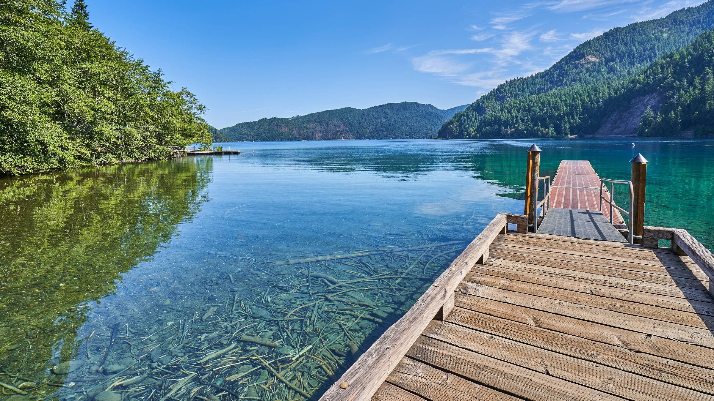 Lake Crescent in Olympic National Park in Western Washington State.