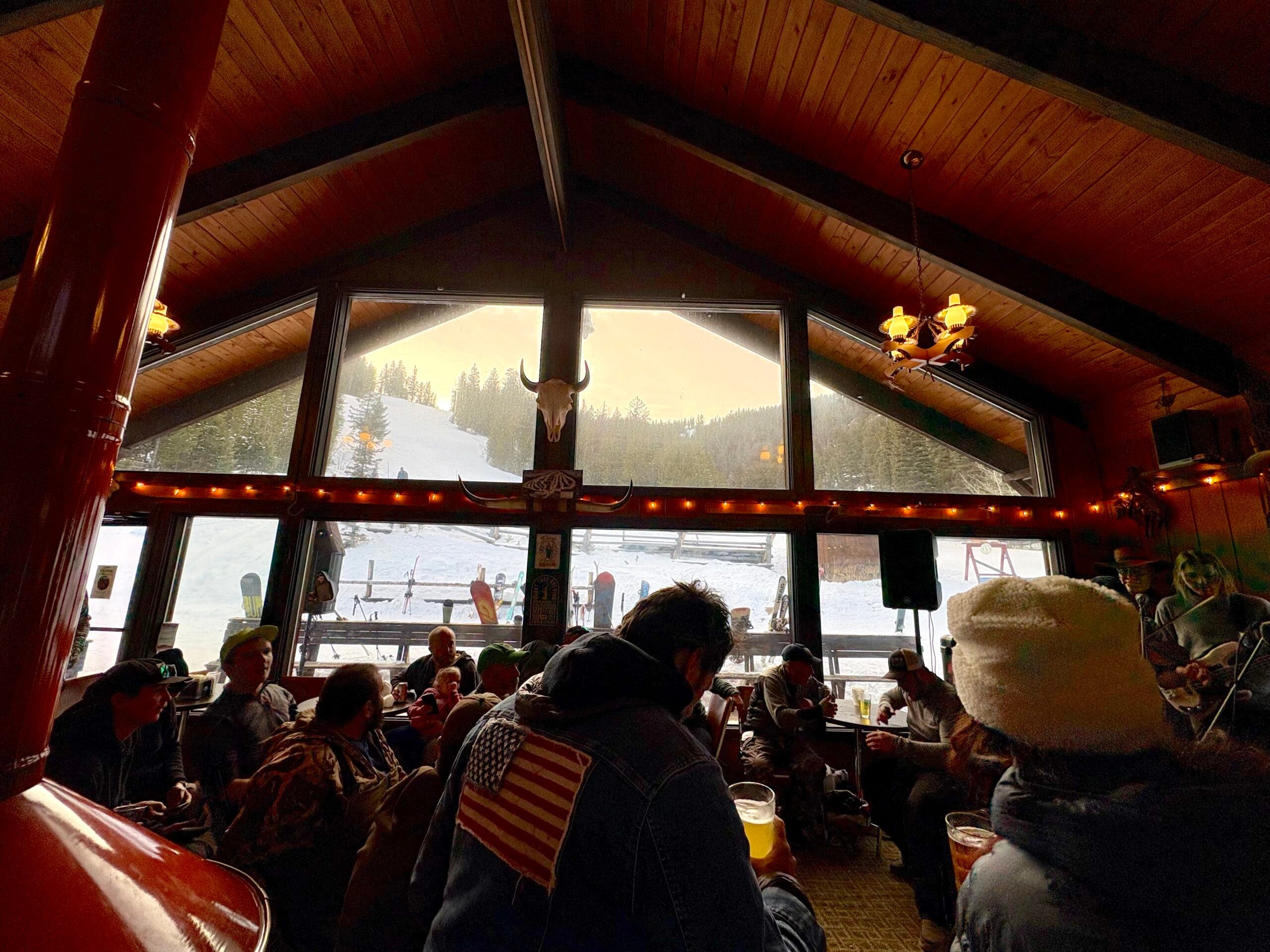 A view of Maverick Mountain from the base lodge