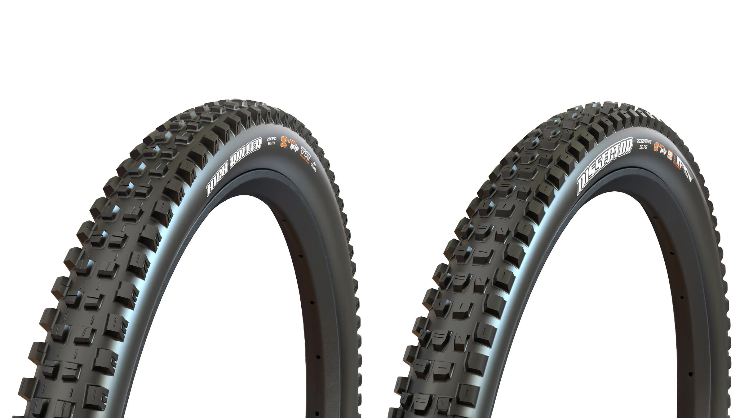 Maxxis High Roller 3 & Dissector mountain bike tires