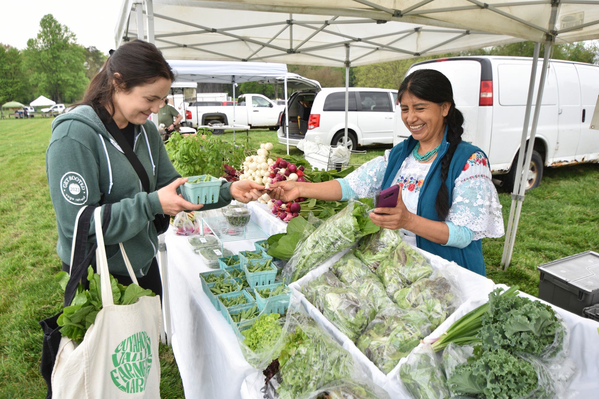 Martha’s Farm is one of many unique, local vendors at Cuyahoga Valley Farmers Market. 