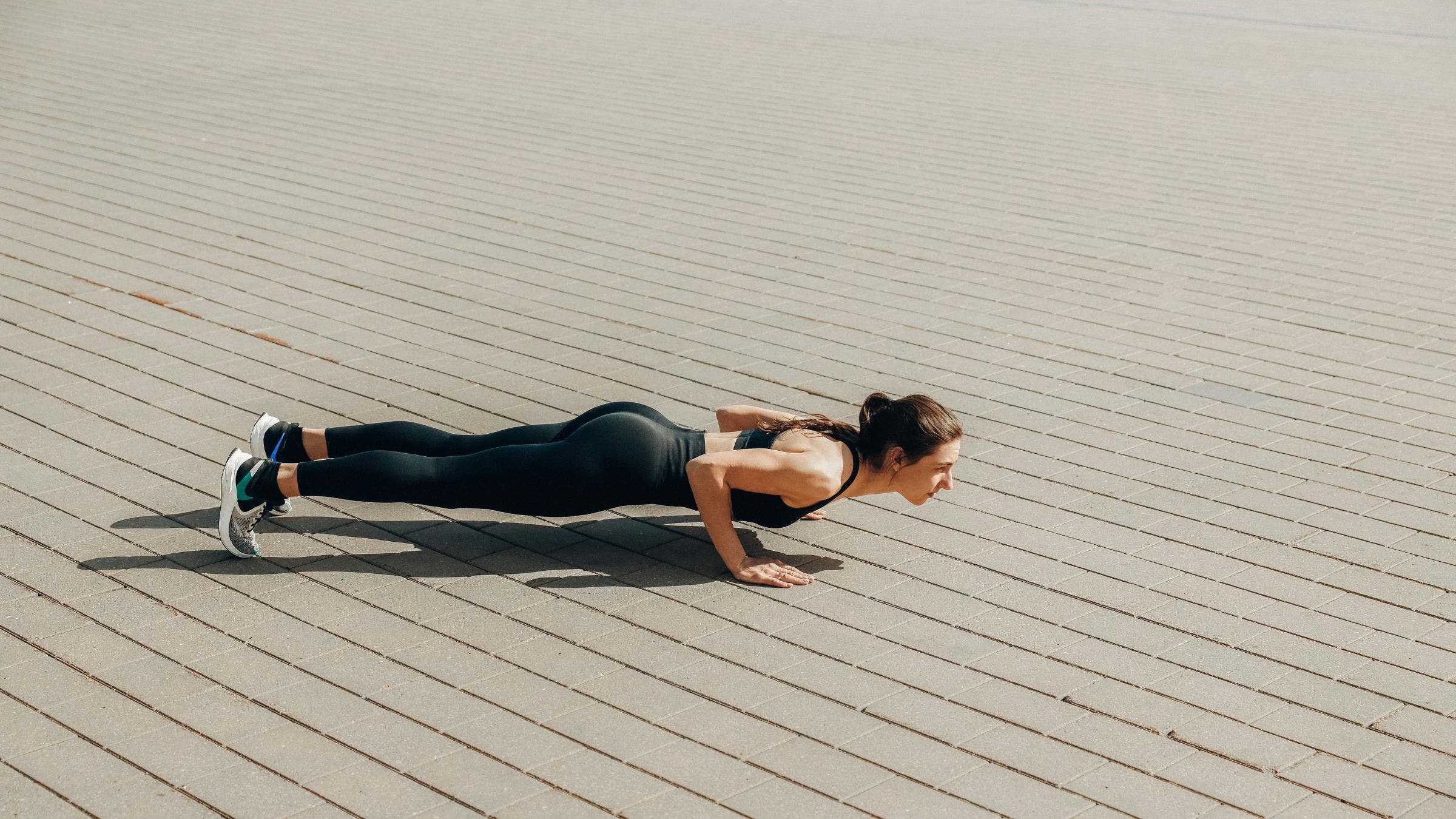 person doing push-ups
