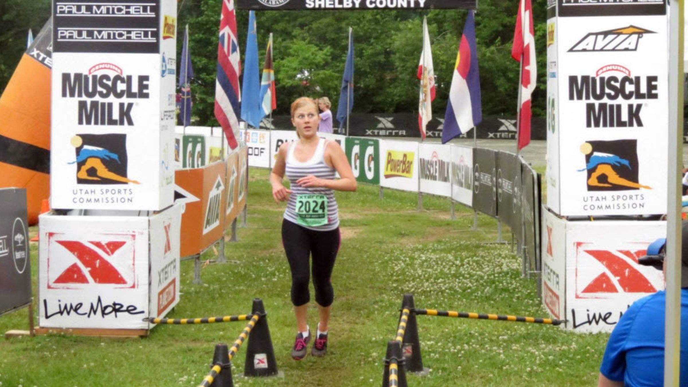 Entrekin at a race in college
