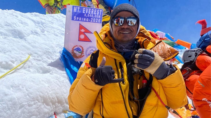 Nepali guide Pur Bahadur Gurung, known as “Yukta.”