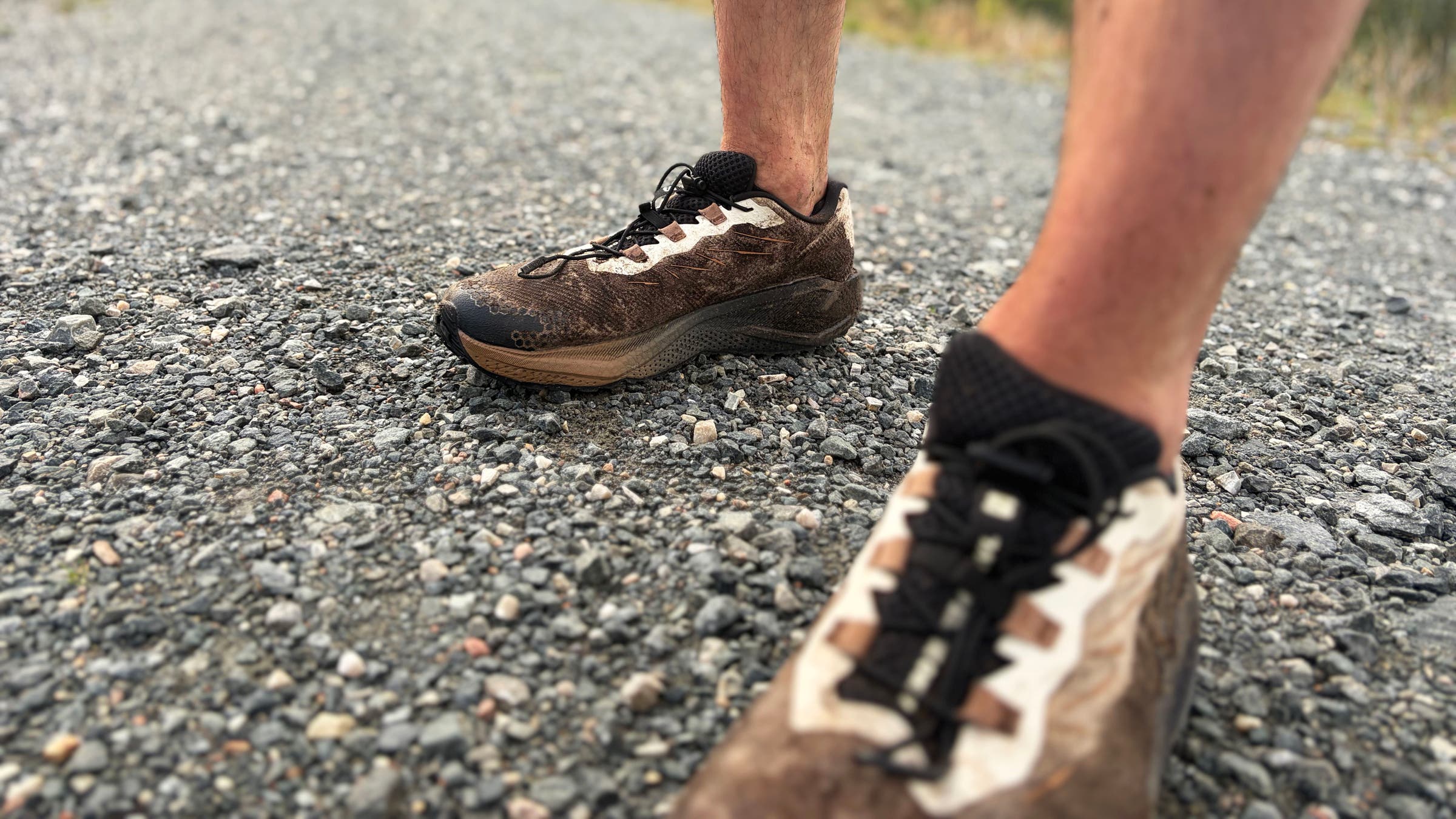 Releasing my traumatized gravel shoes into their natural habitat in Fort William