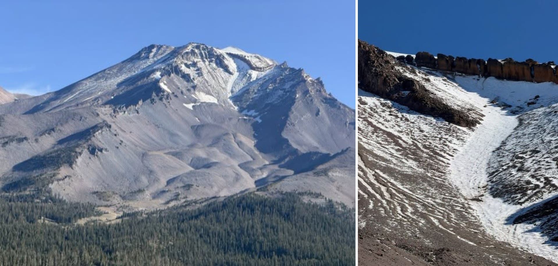 The climber told rescuers that he attempted to glissade down the mountain, but lost control and slid about 500 feet