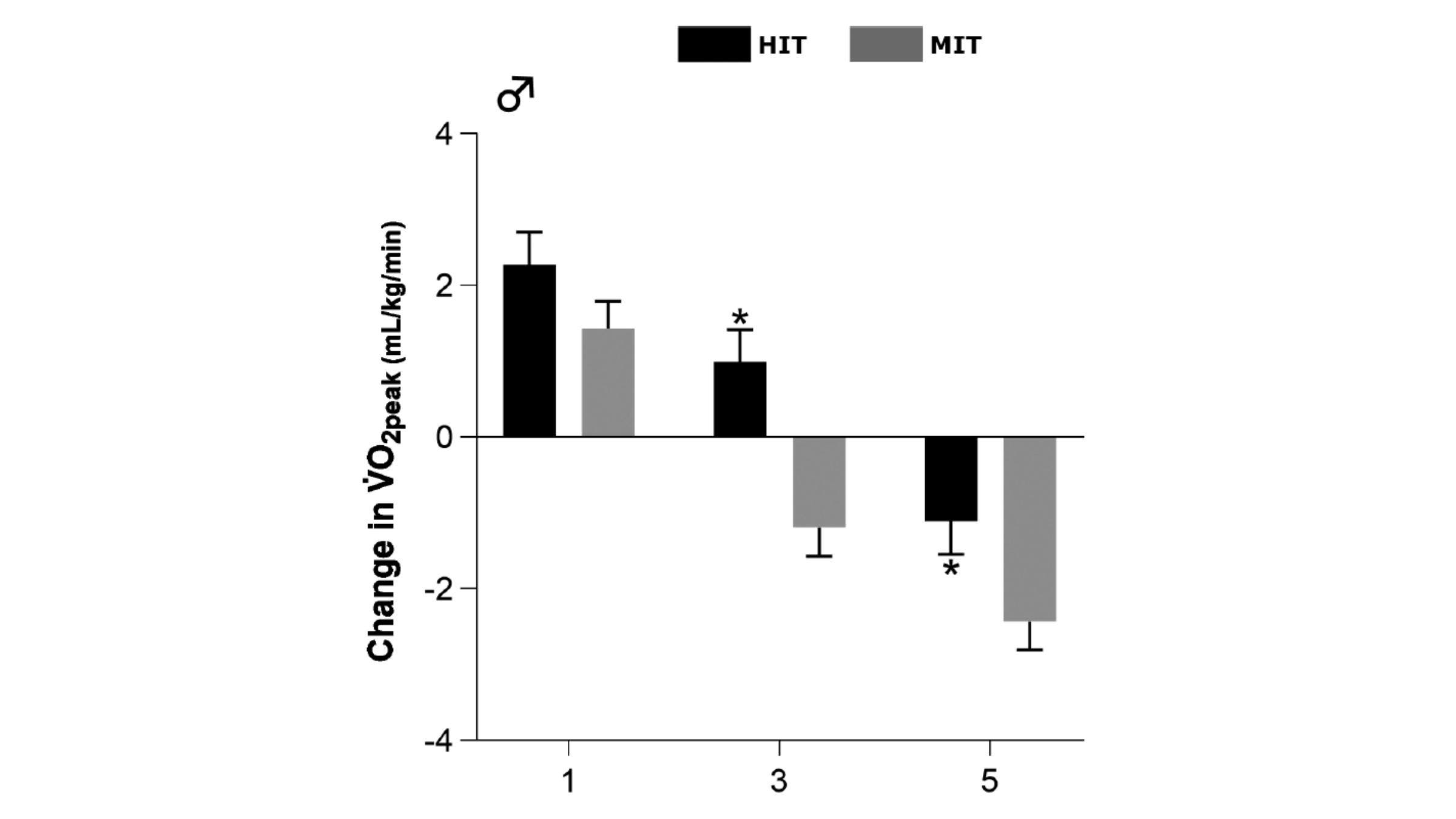 Hacer ejercicio de alta intensidad ralentizó la disminución del VO2 máx.