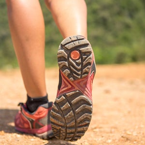 feet on trail
