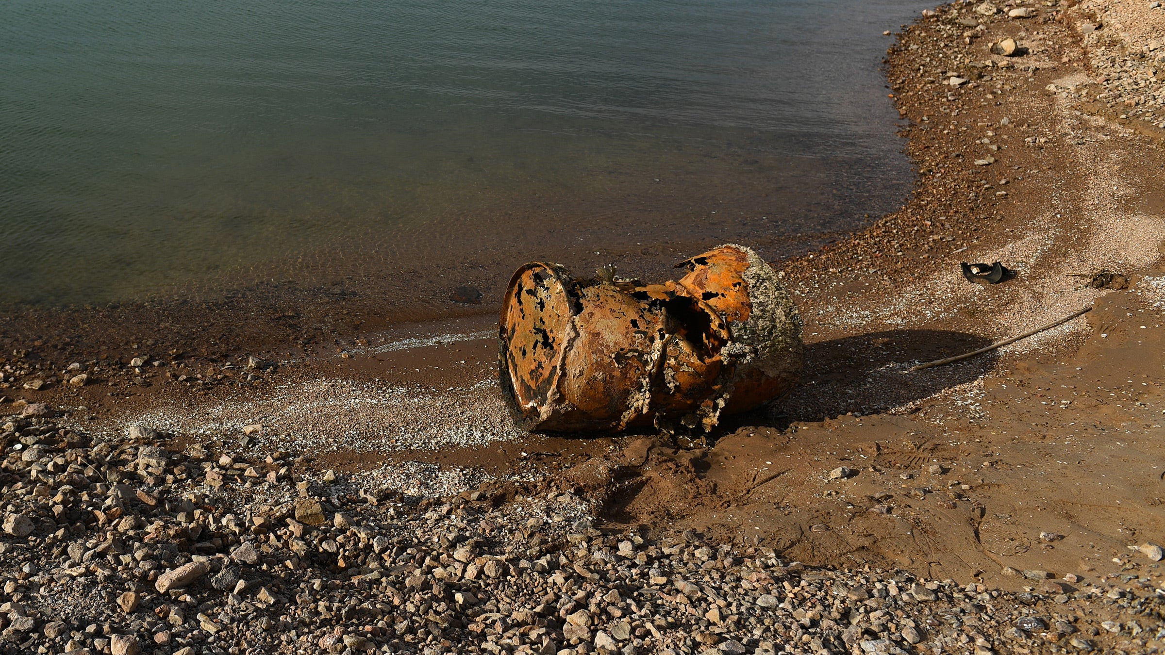 The drying lakebed at Lake Mead continues to reveal grisly discoveries
