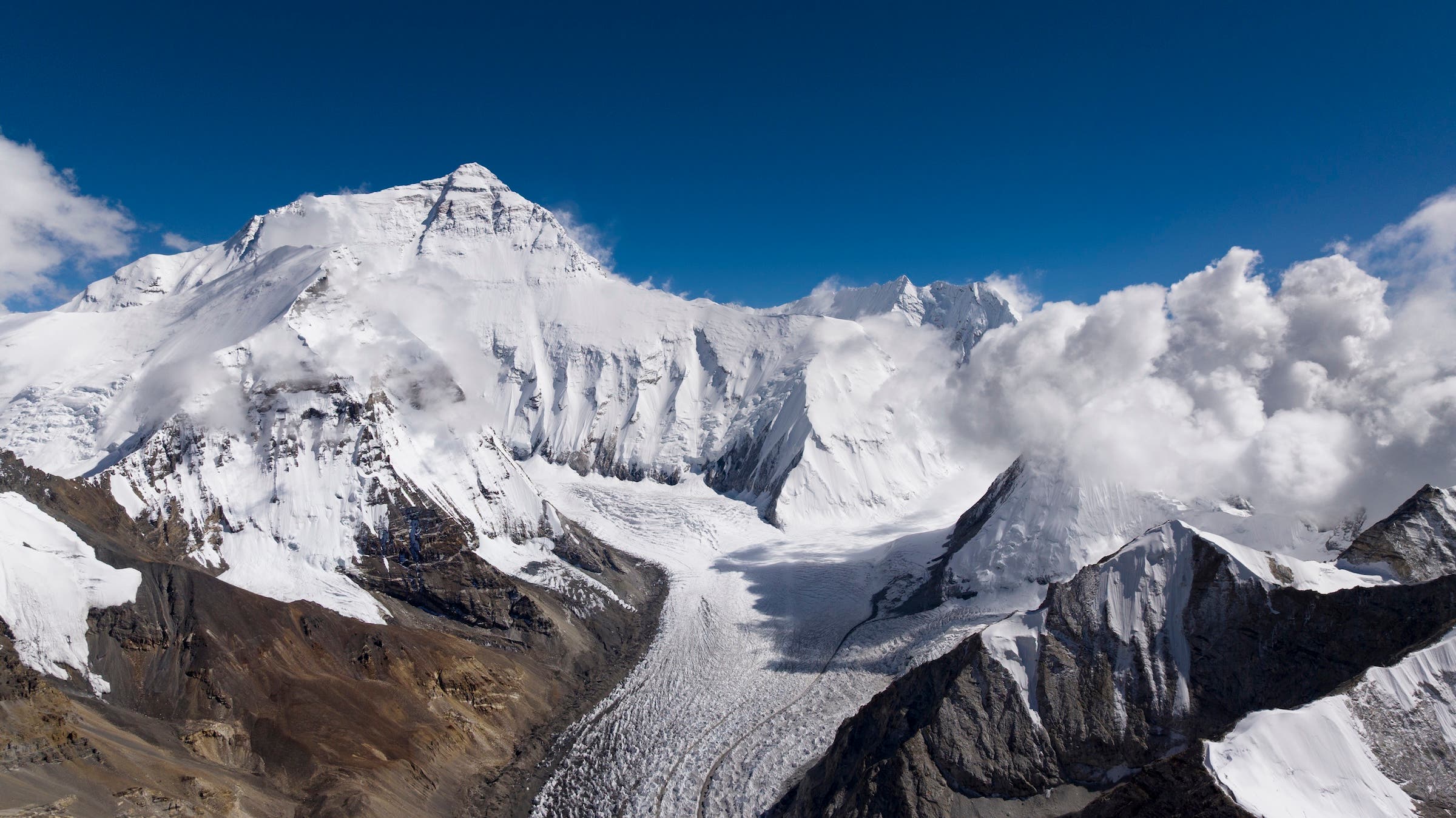 The north face of Mount Everest