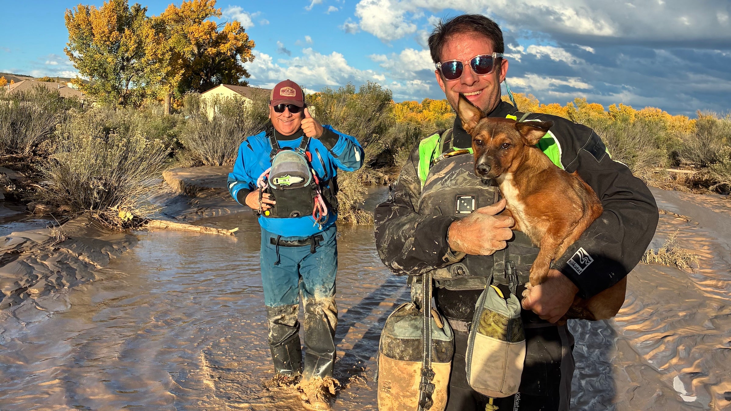 As Rivers Swamped New Mexico, Raft Guides Paddled Through Flooded Streets to Rescue Stranded Pets