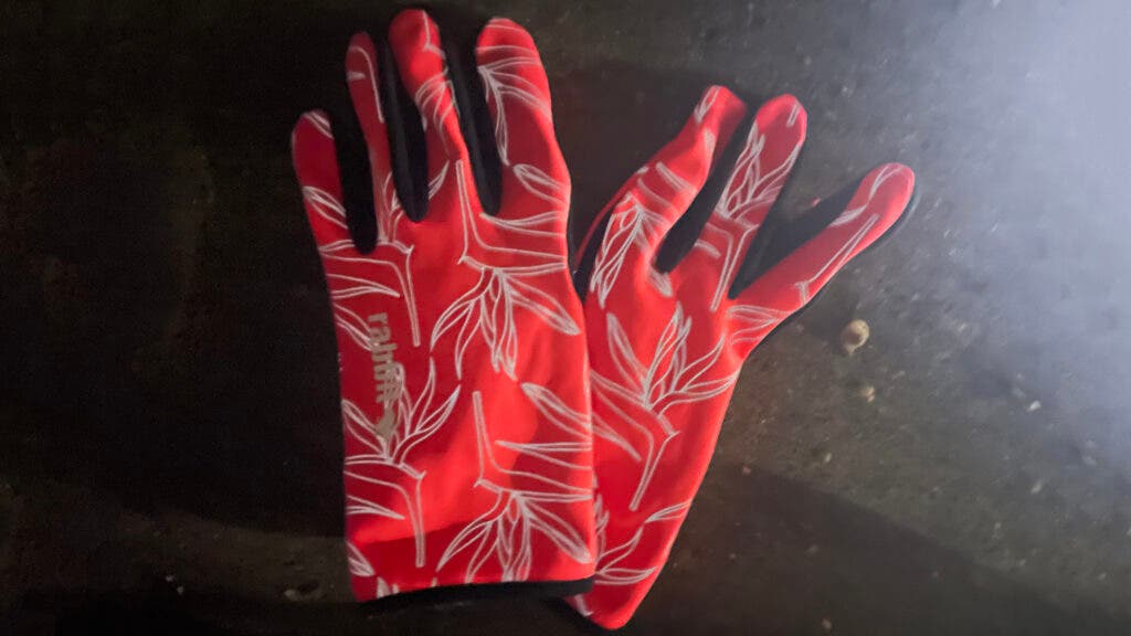 Red Rabbit Low Light Tech Gloves for running at night.