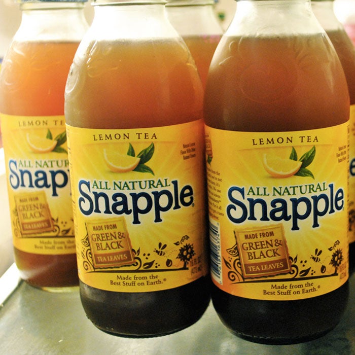 Bottled tea certainly isn't the worst thing you can drink, but it's likely not delivering all of the health benefits it promises, either. A 2010 study from the American Chemical Society tested six brands of bottled tea and found that they all had very few, if any, antioxidant properties. Some had such small amounts that you'd have to drink 20 bottles to receive the health benefits of one cup brewed from a tea bag. 

Snapple lovers got more bad luck in 2013, when a ConsumerLab study found that the brand's diet green tea contained almost none of the powerful antioxidant green tea is known for,  EGCG. When you also consider the fact that most bottled teas (including Snapple) are sweetened with sugar or artificial sweeteners, it's easy to see why brewing your own is a smarter choice.