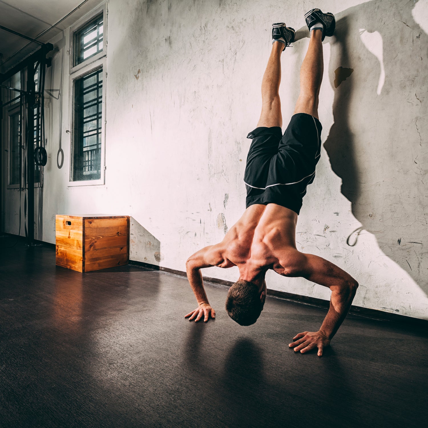 Premium Photo  Healthy man doing back exercises in the gym with