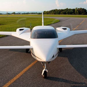 Hempearth's plane is made of hemp-and-resin panels, a sustainable and lighter alternative to traditional construction materials.