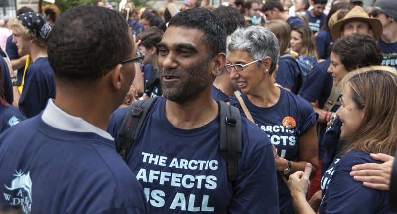 Actions and protests Activists Chief executive officers (CEO) Climate (campaign title) Climate change Crowds Day Demonstrations Greenpeace staff KWCI (GPI) Local population Outdoors Save the Arctic (campaign title Summits United Nations (UN) Urban areas
