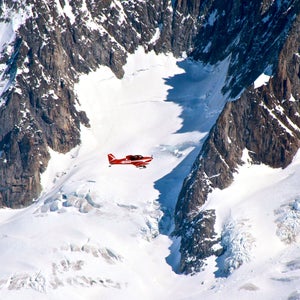A small plane hit a skier at a resort during a failed takeoff.