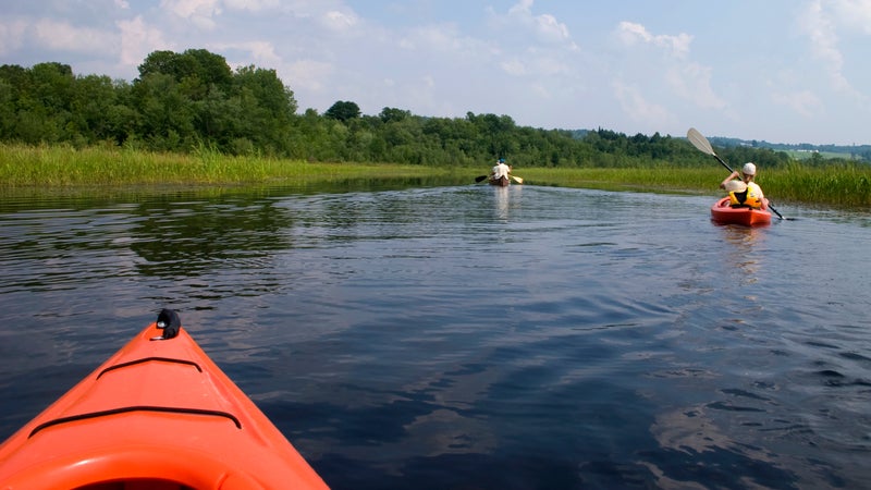 Paddling Vermont.