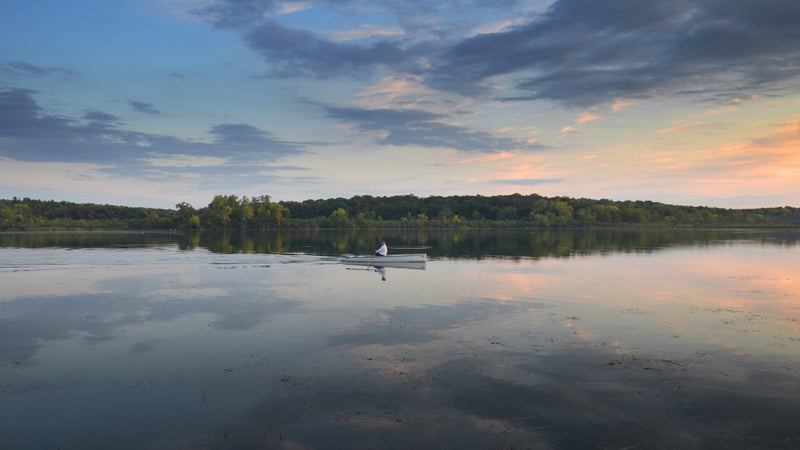 Rowing Lake Wingra.