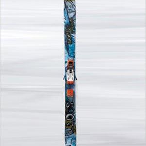 freestyle skis NORDICA DOUBLE SIX woodcore, energy frame carbon , RED +  Marker N Sport 
